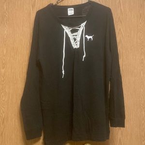 PINK like new large long sleeve tee